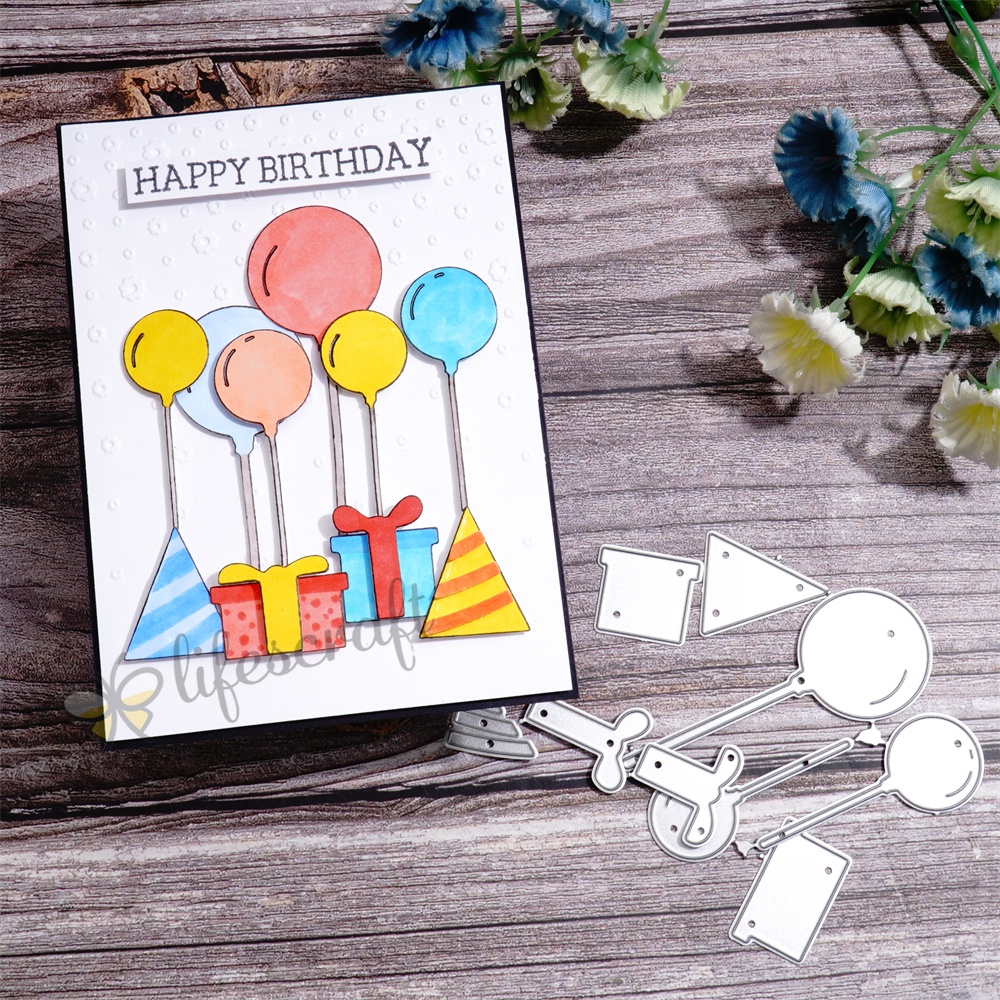 Lifescraft Balloon Gift Box Metal Cutting Dies