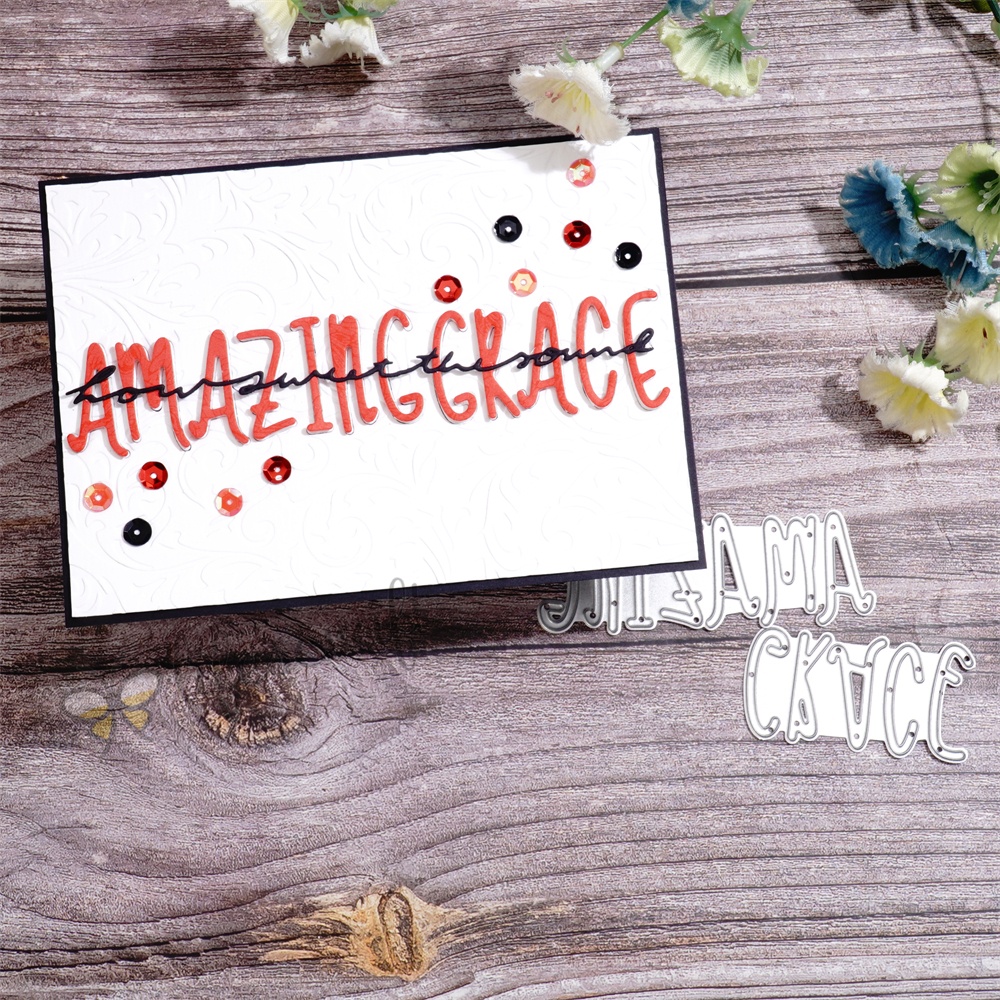 Lifescraft Amazing Grace Background Board Metal Cutting Dies