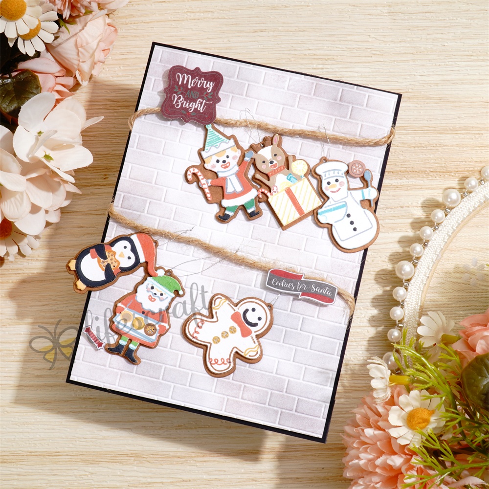 Lifescraft Christmas Snowman and Penguin Pendant Metal Cutting Dies