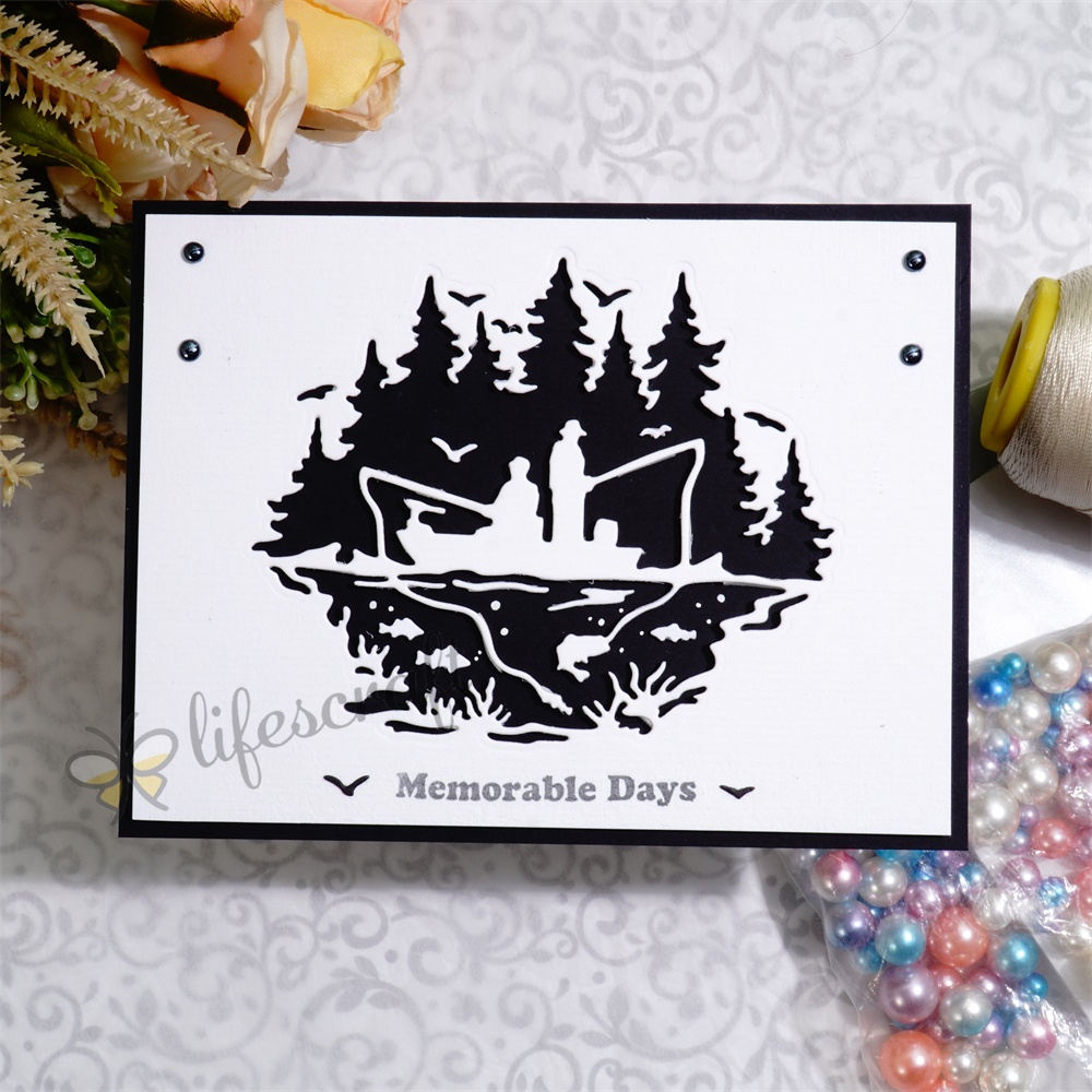 Lifescraft Friends Enjoy the Fishing Time Metal Cutting Dies