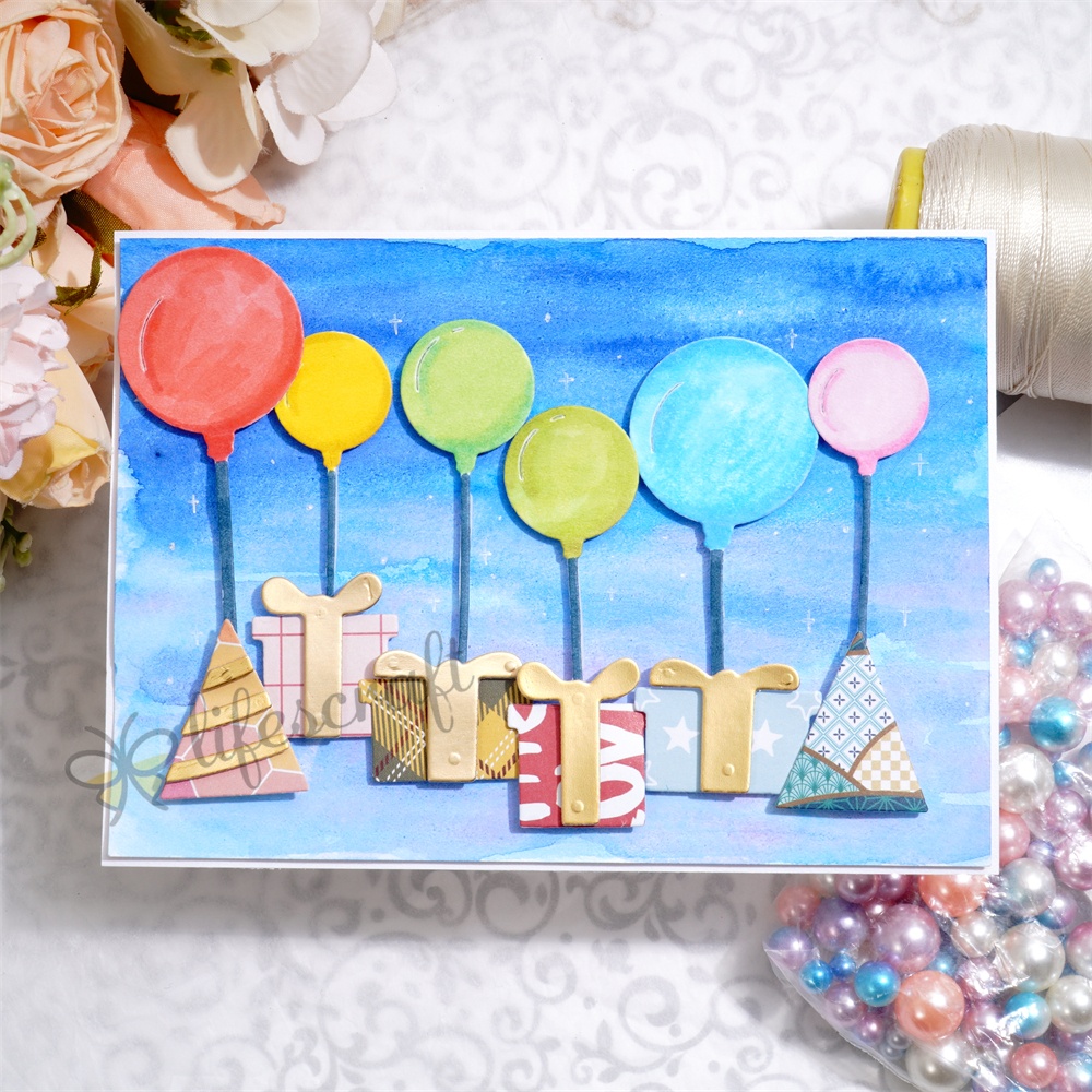 Lifescraft Balloon Gift Box Metal Cutting Dies