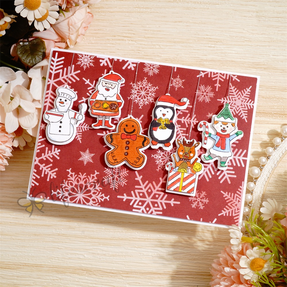 Lifescraft Christmas Snowman and Penguin Pendant Metal Cutting Dies