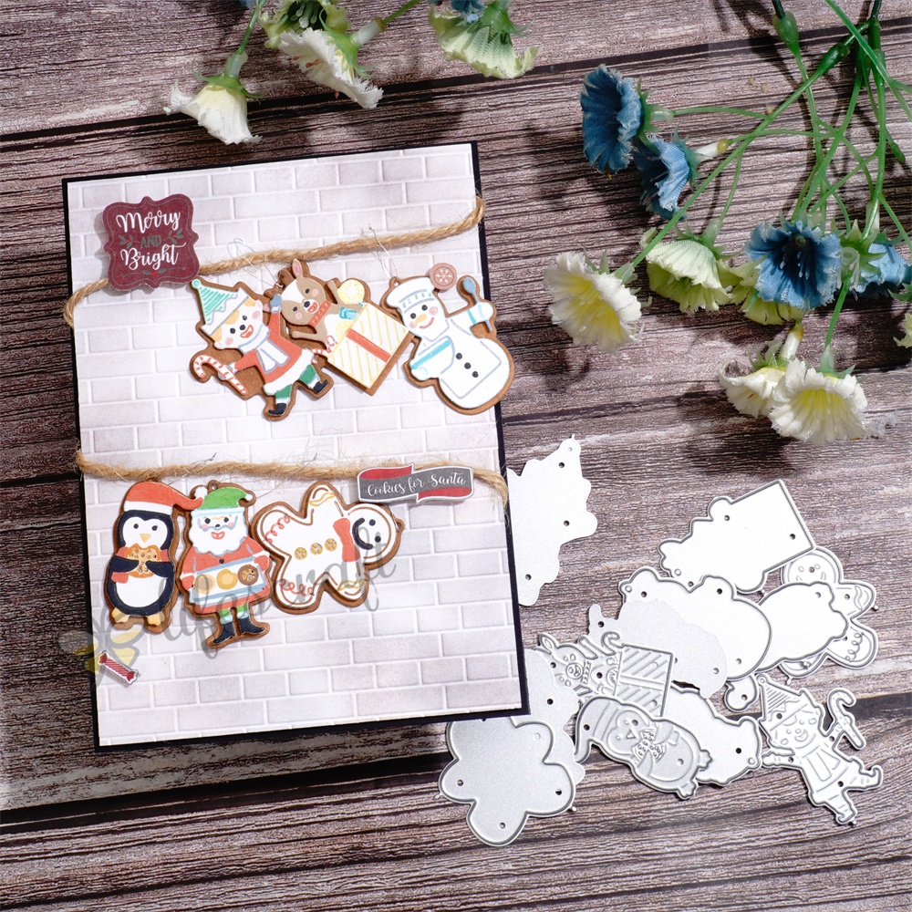 Lifescraft Christmas Snowman and Penguin Pendant Metal Cutting Dies