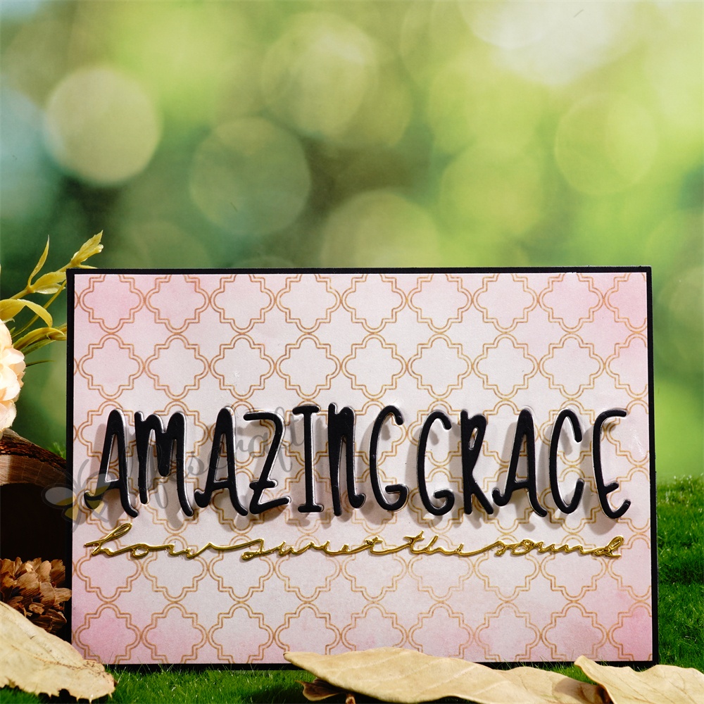 Lifescraft Amazing Grace Background Board Metal Cutting Dies