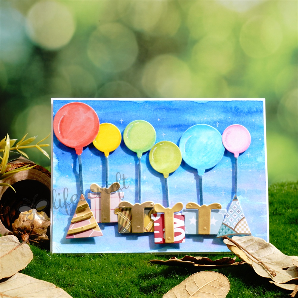 Lifescraft Balloon Gift Box Metal Cutting Dies