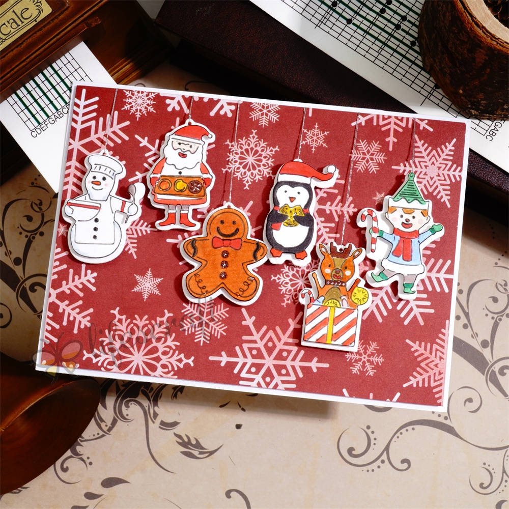 Lifescraft Christmas Snowman and Penguin Pendant Metal Cutting Dies