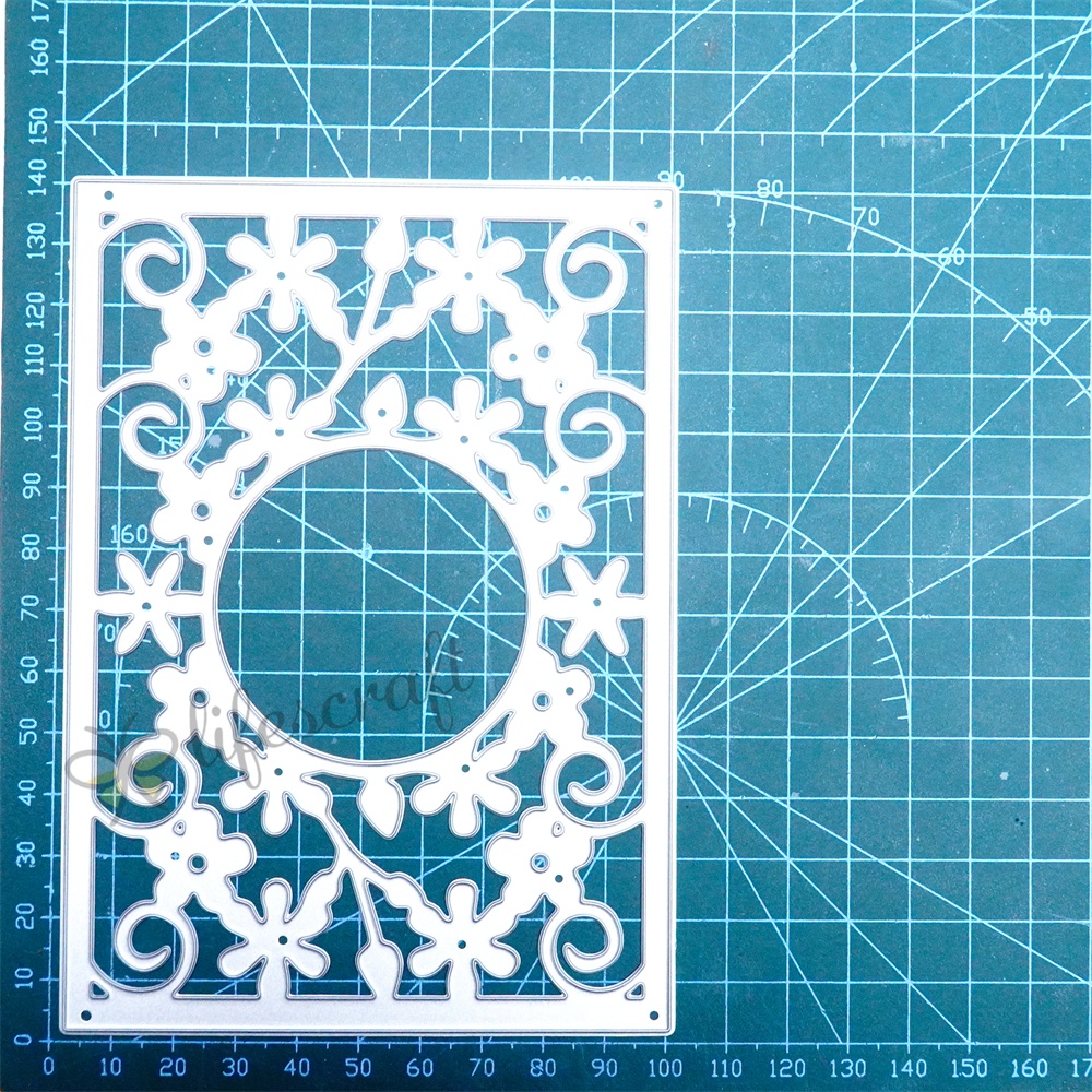 Lifescraft Christmas Snowflake Mirror Background Board Metal Cutting Dies