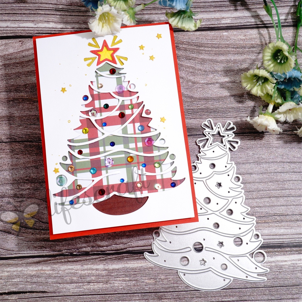 Lifescraft Decorated the Christmas Tree Metal Cutting Dies