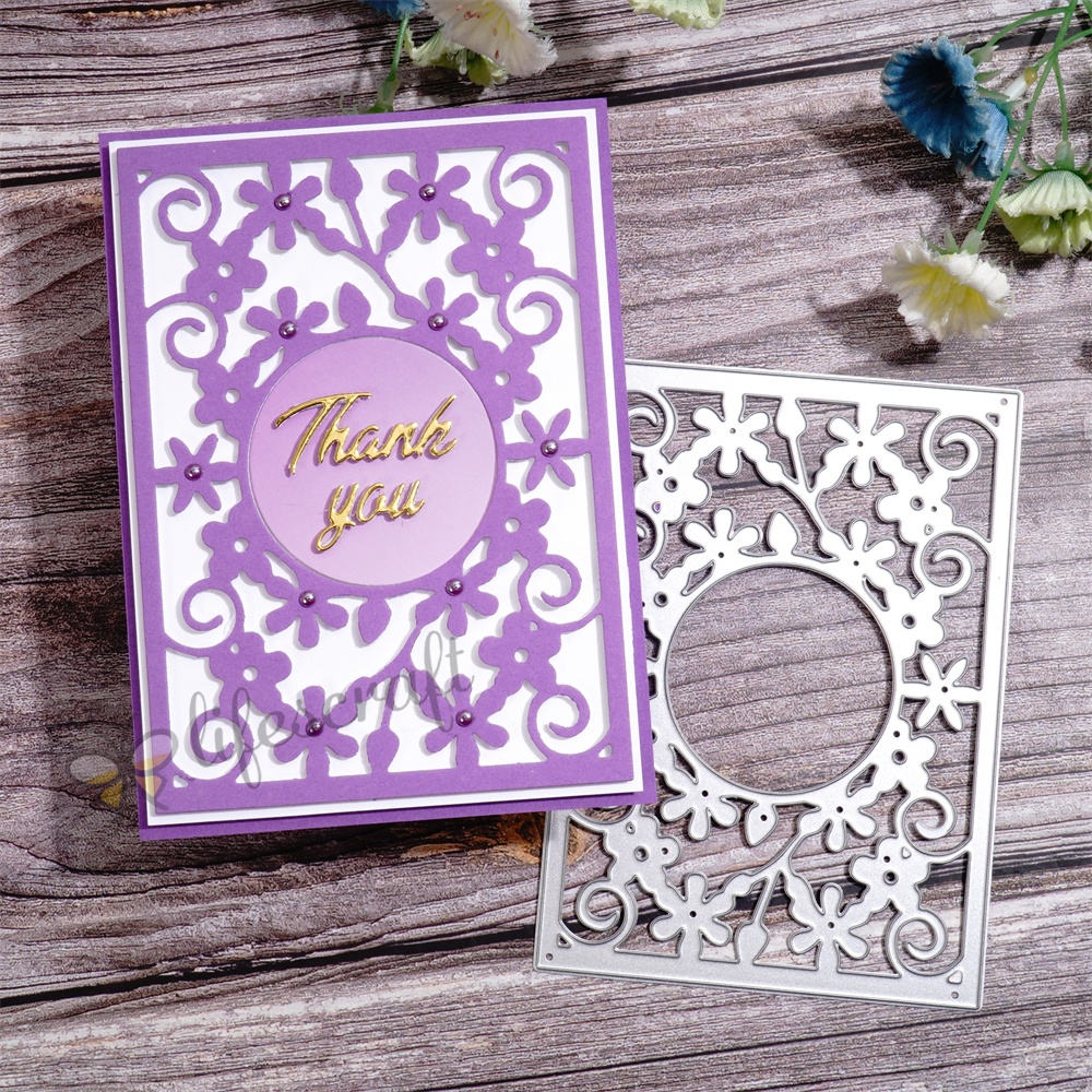 Lifescraft Christmas Snowflake Mirror Background Board Metal Cutting Dies