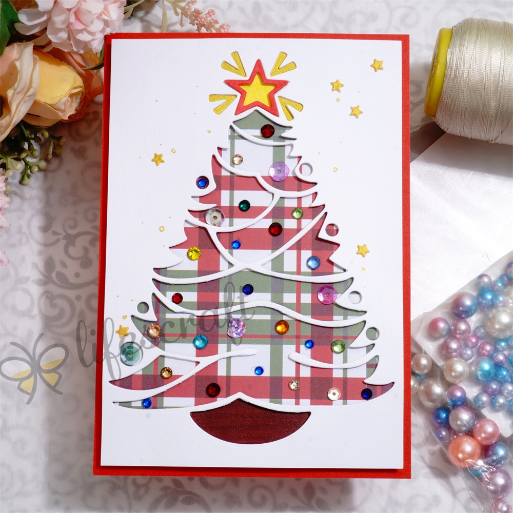 Lifescraft Decorated the Christmas Tree Metal Cutting Dies