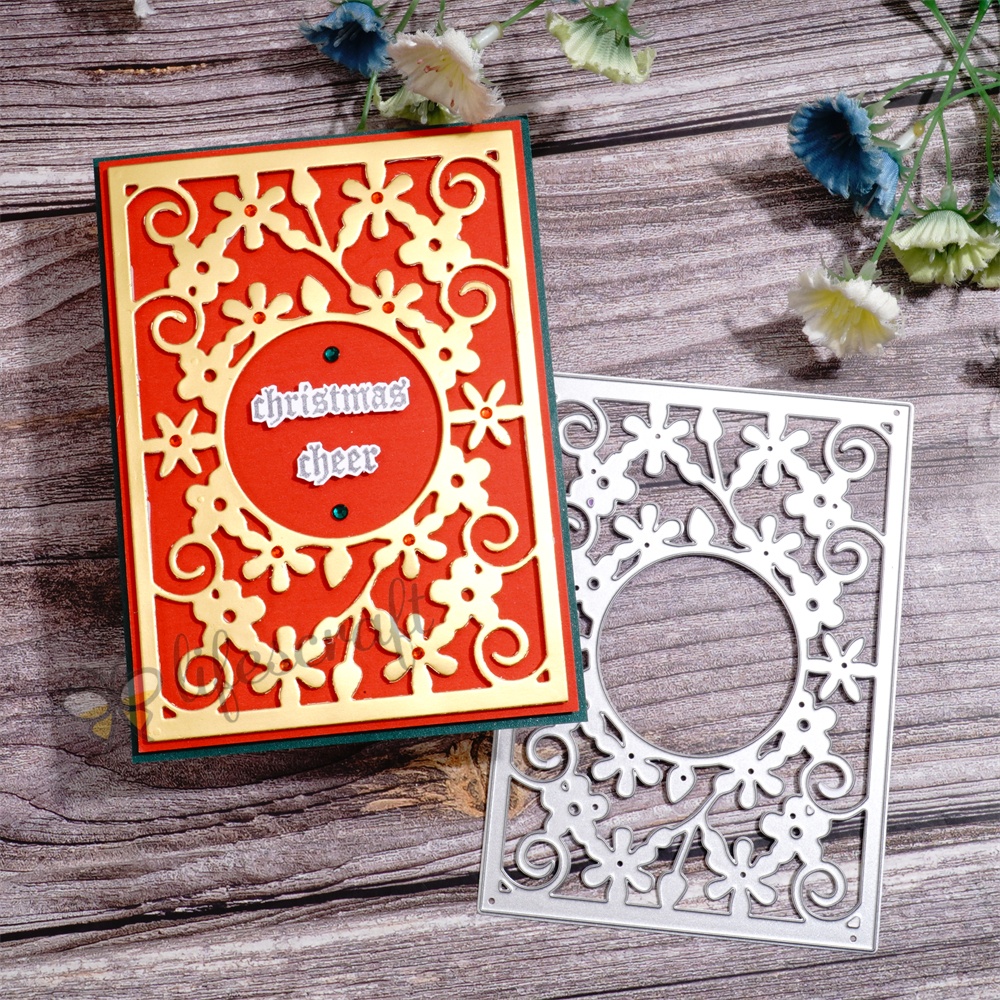 Lifescraft Christmas Snowflake Mirror Background Board Metal Cutting Dies