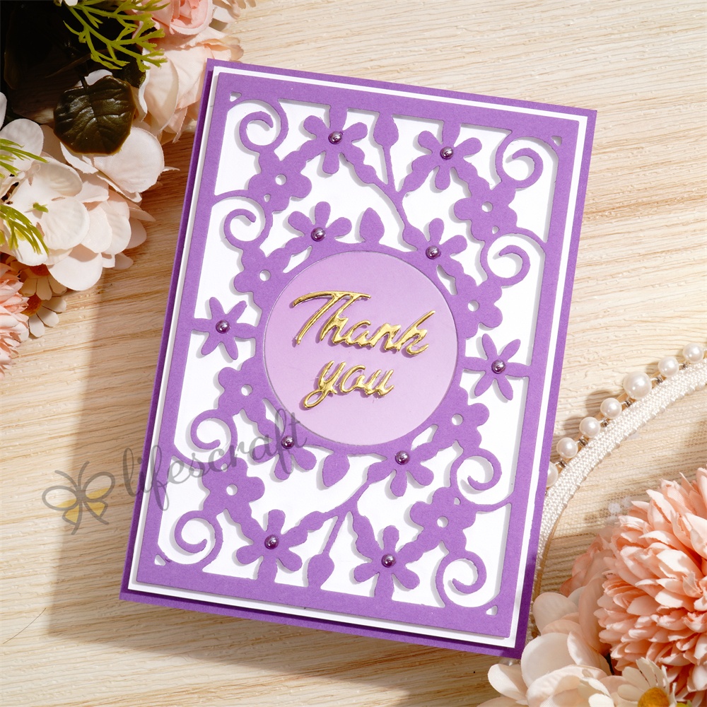 Lifescraft Christmas Snowflake Mirror Background Board Metal Cutting Dies