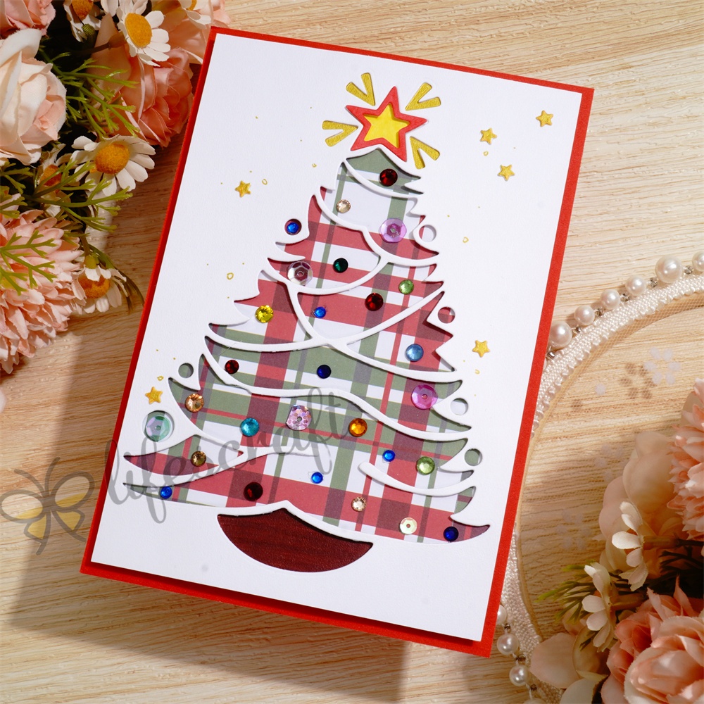Lifescraft Decorated the Christmas Tree Metal Cutting Dies