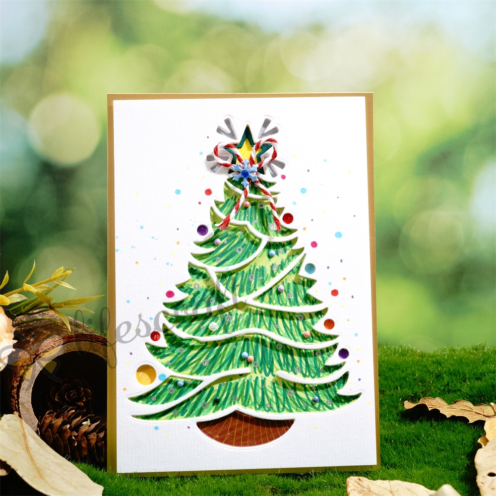 Lifescraft Decorated the Christmas Tree Metal Cutting Dies