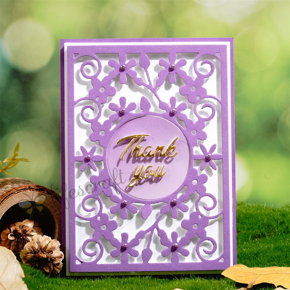 Lifescraft Christmas Snowflake Mirror Background Board Metal Cutting Dies