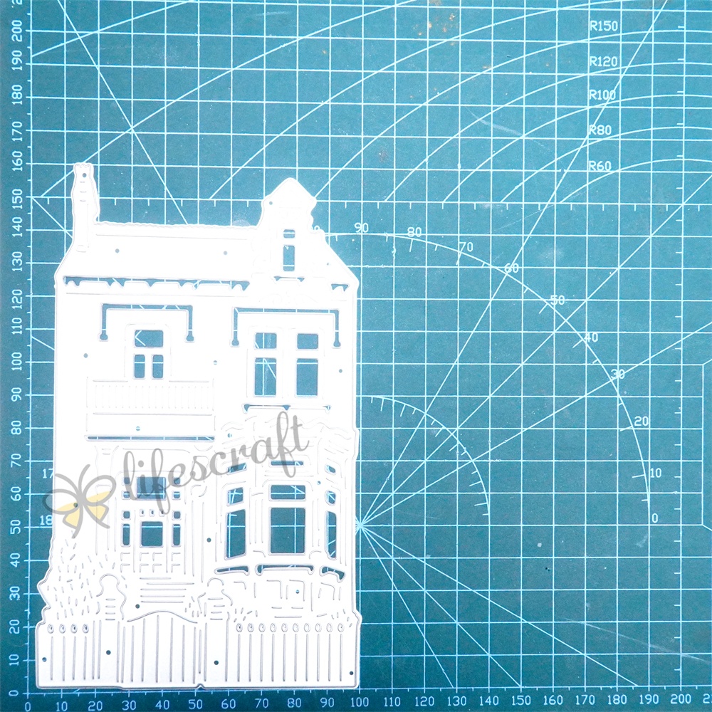 Lifescraft Villa at Night Background Board Metal Cutting Dies