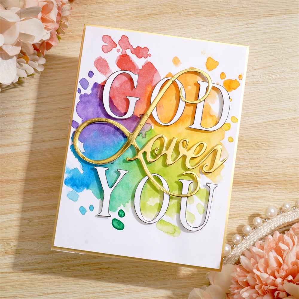 Lifescraft God Loves You Metal Cutting Dies