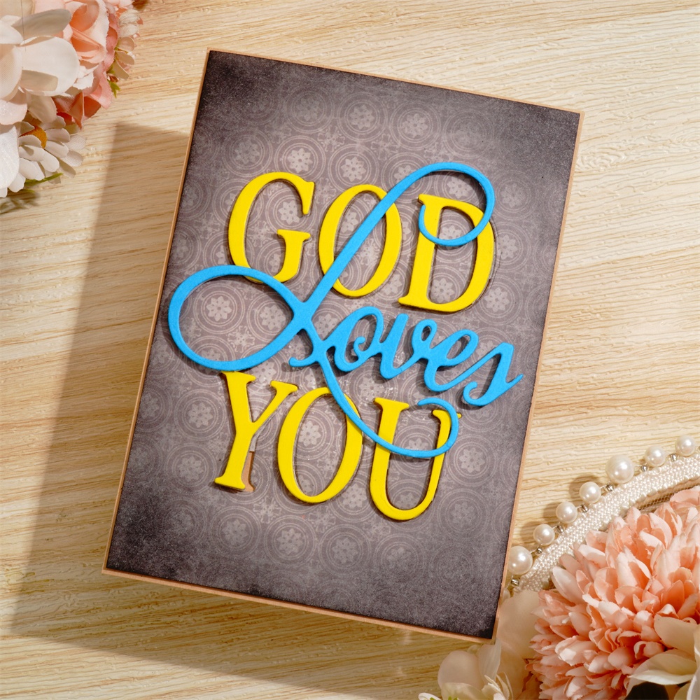 Lifescraft God Loves You Metal Cutting Dies