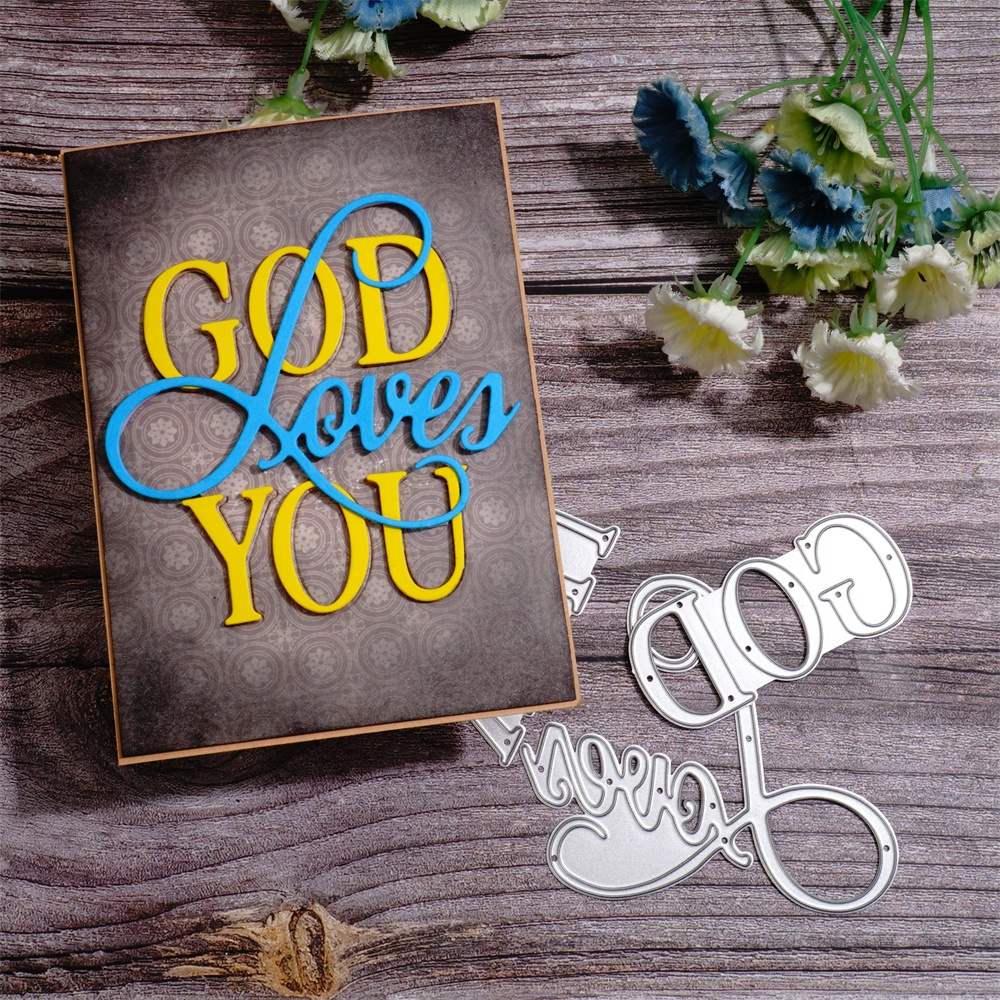 Lifescraft God Loves You Metal Cutting Dies