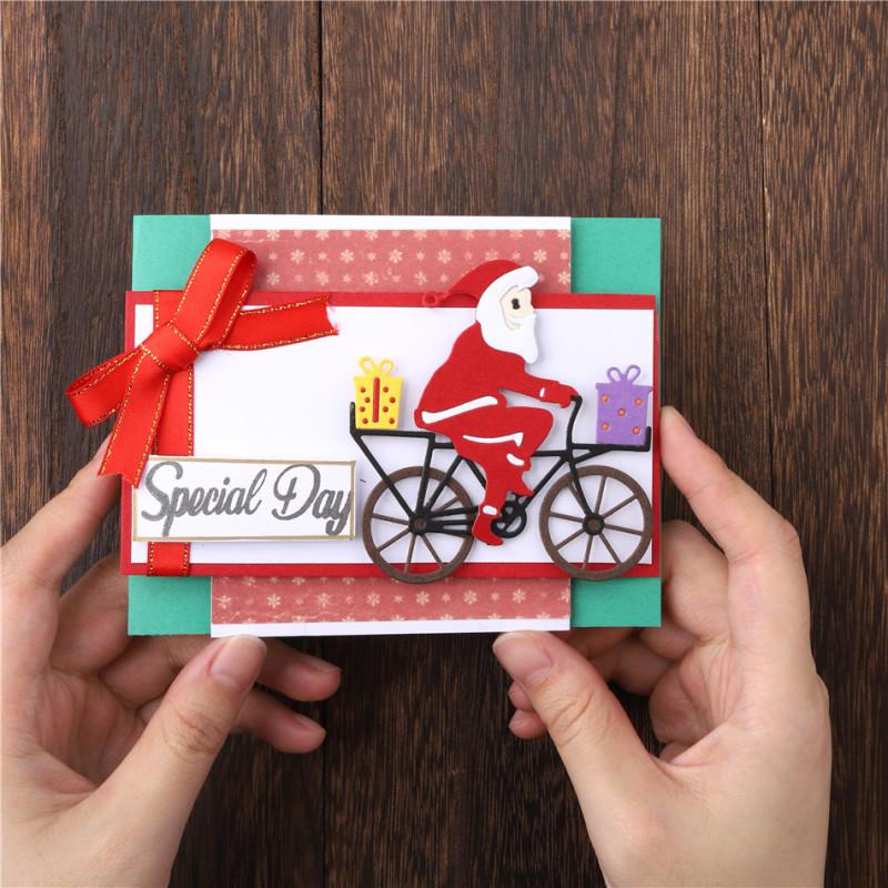 Lifescraft Bicycle Santa Claus Metal Cutting Dies - lifescraft