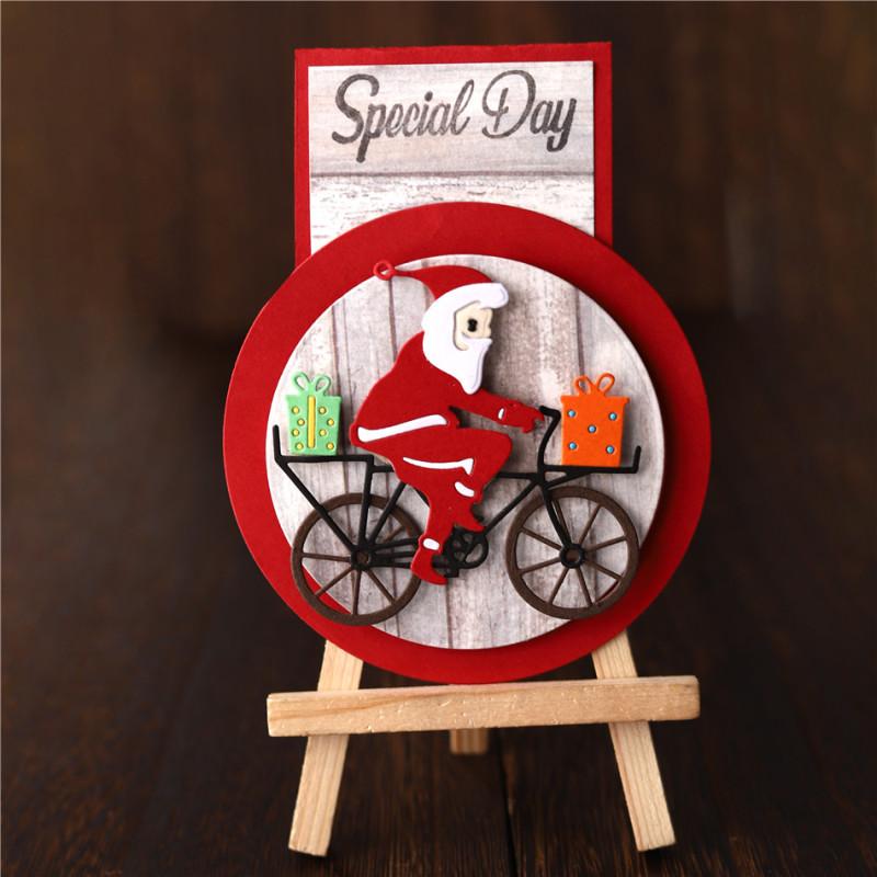 Lifescraft Bicycle Santa Claus Metal Cutting Dies - lifescraft