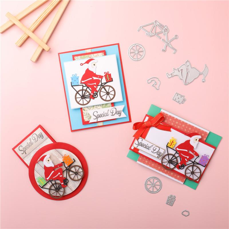 Lifescraft Bicycle Santa Claus Metal Cutting Dies - lifescraft