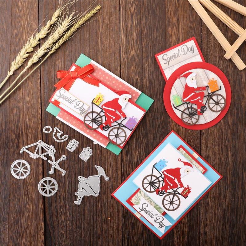 Lifescraft Bicycle Santa Claus Metal Cutting Dies - lifescraft