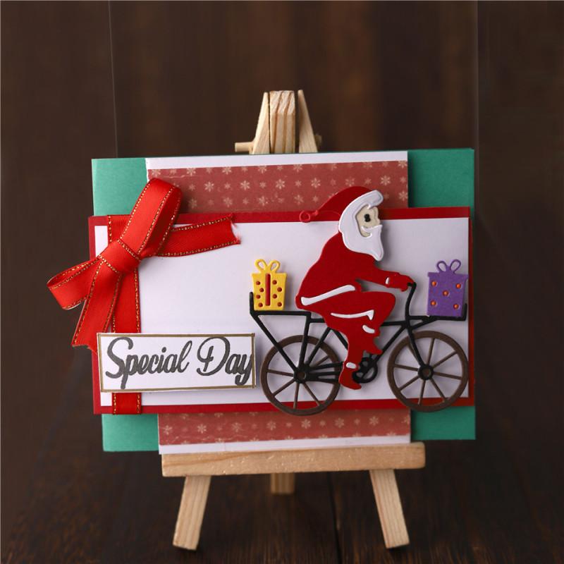 Lifescraft Bicycle Santa Claus Metal Cutting Dies - lifescraft