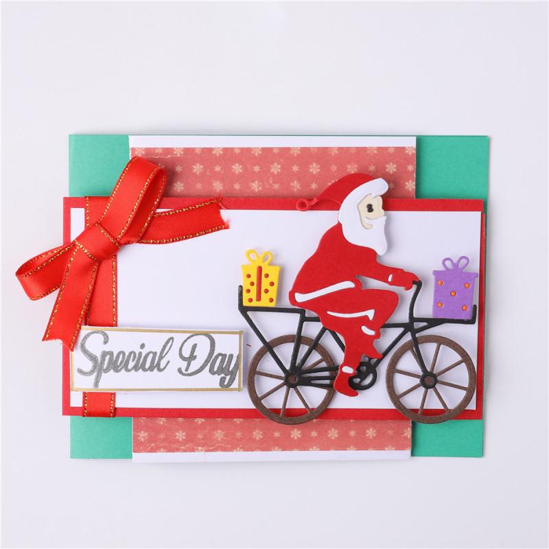 Lifescraft Bicycle Santa Claus Metal Cutting Dies - lifescraft