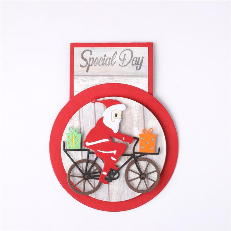 Lifescraft Bicycle Santa Claus Metal Cutting Dies - lifescraft