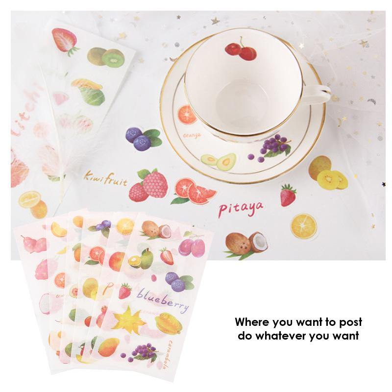 Variaty Fruits Series Journal Sticker <6pcs> - Inlovearts