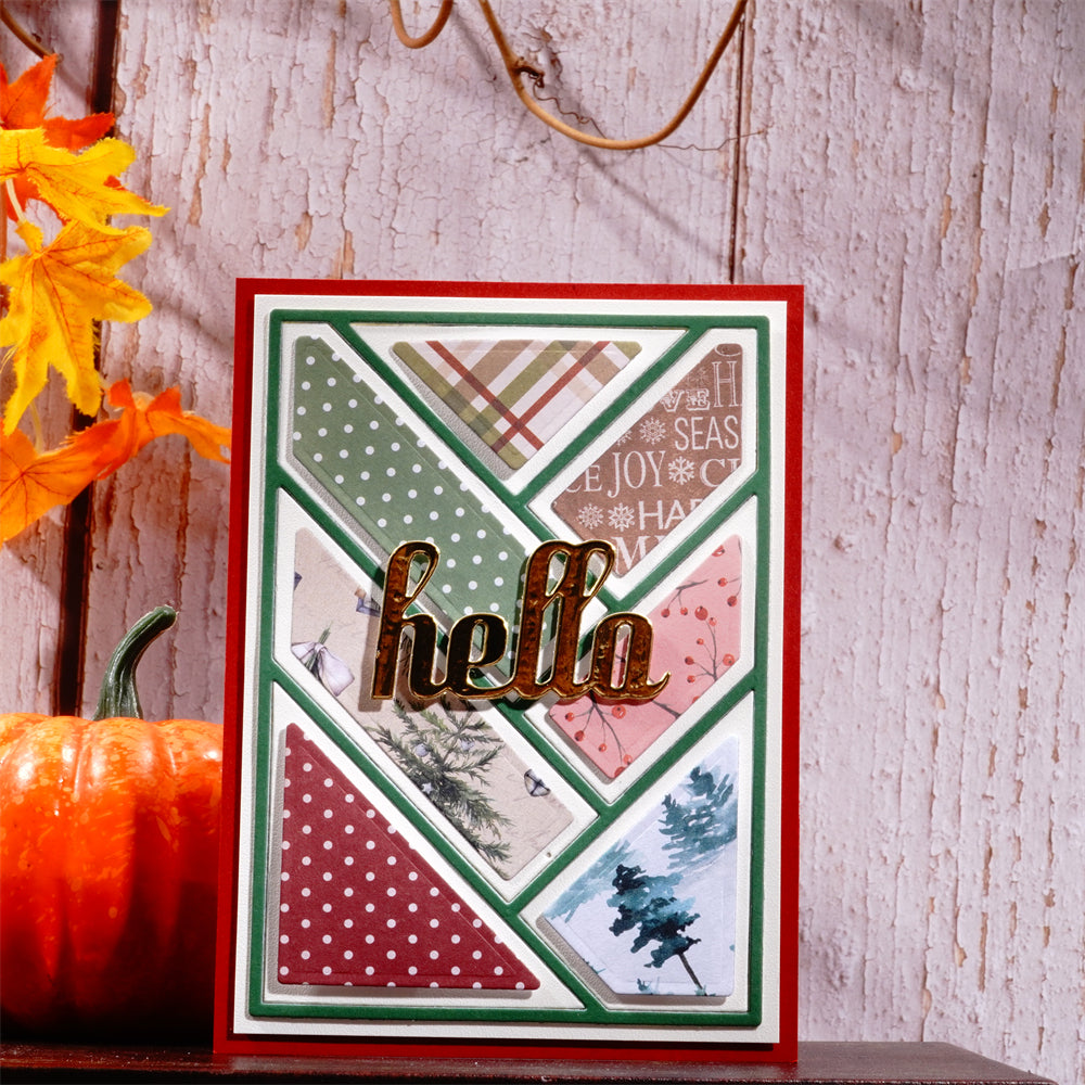 Lifescraft Geometric Line Splicing Rectangular Background Board Dies