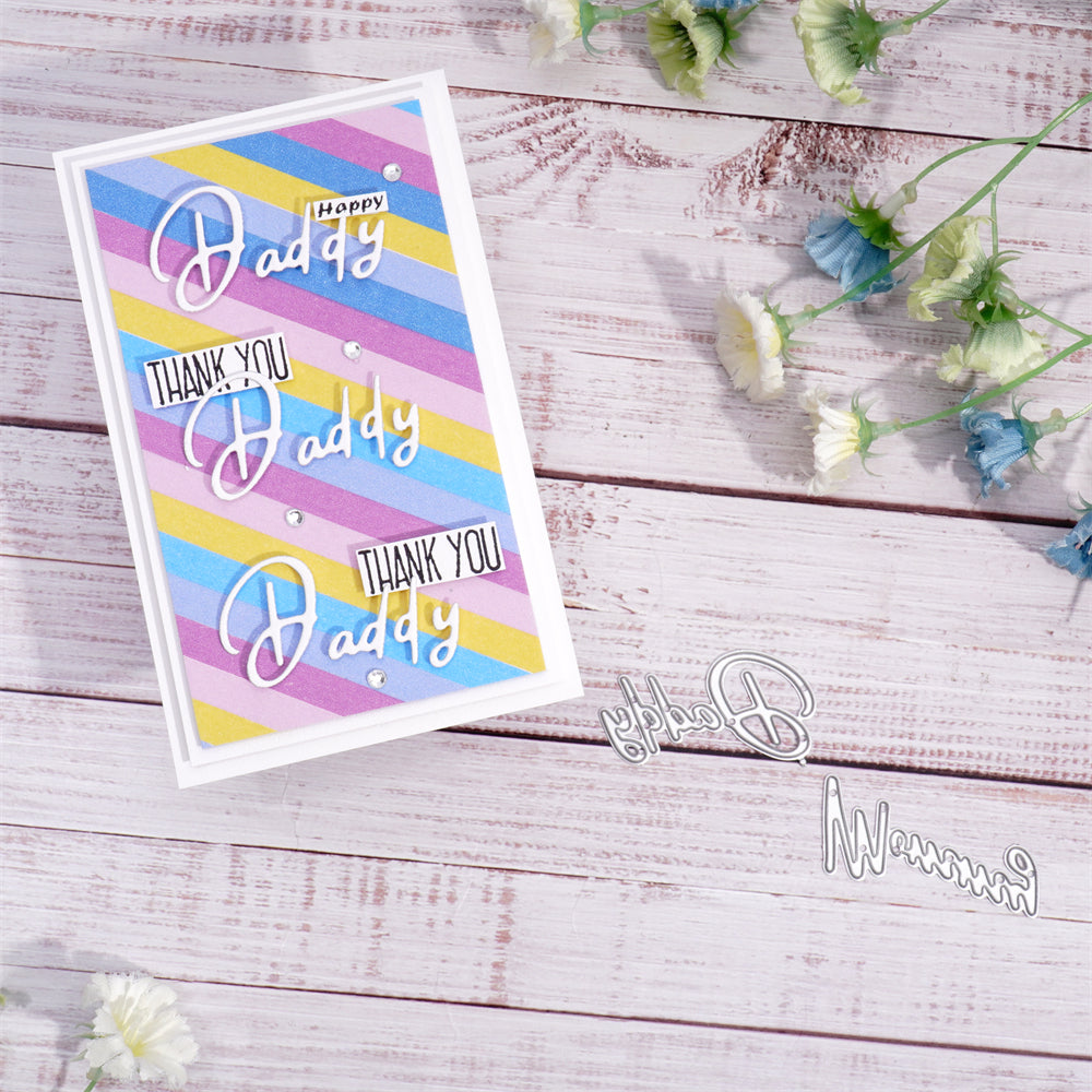 Lifescraft "Mommy & Daddy" Word Cutting Dies