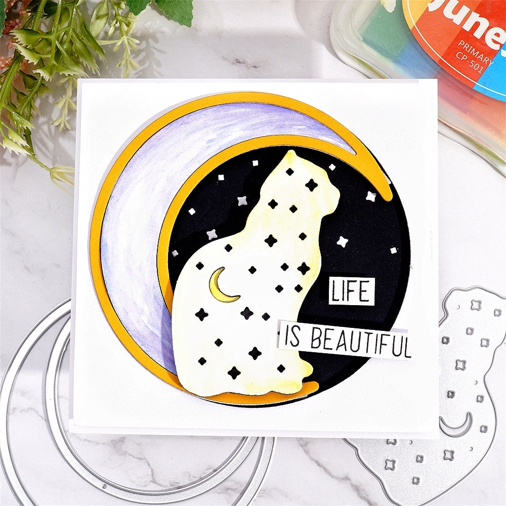 Lifescraft Cat on the Moon Cutting Dies