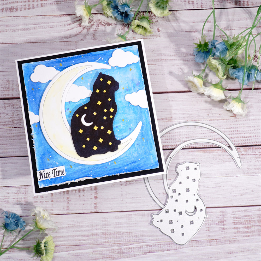 Lifescraft Cat on the Moon Cutting Dies