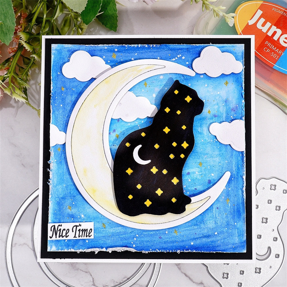 Lifescraft Cat on the Moon Cutting Dies