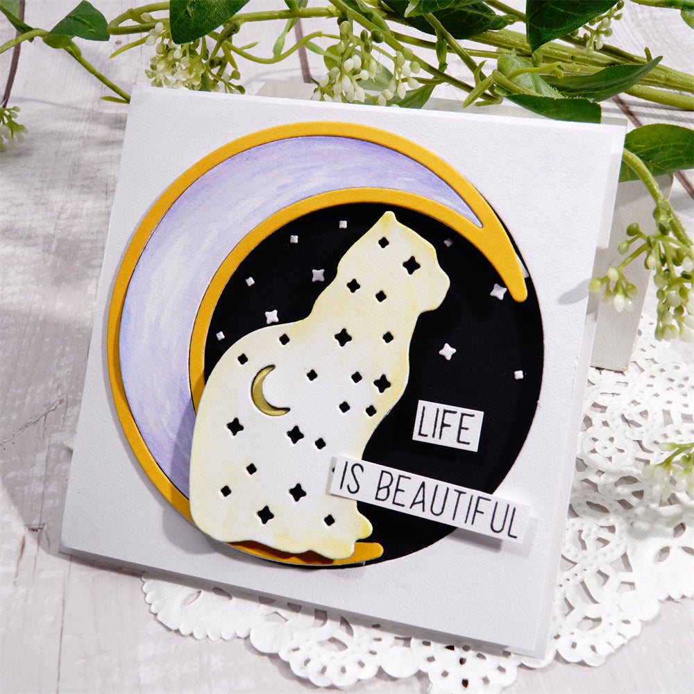 Lifescraft Cat on the Moon Cutting Dies