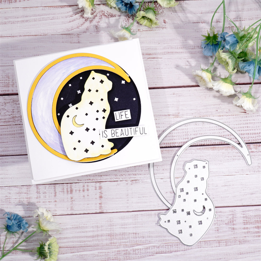 Lifescraft Cat on the Moon Cutting Dies