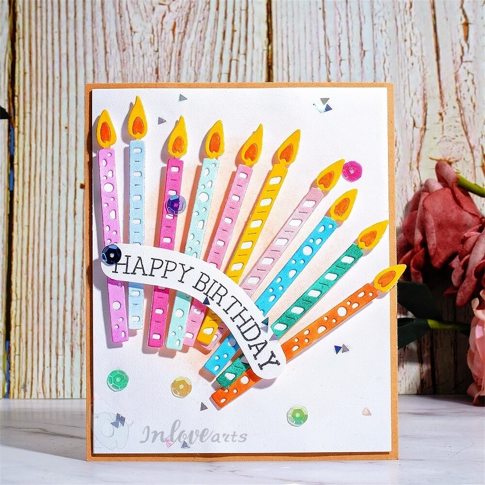 Lifescraft Lovely Candles Cutting Dies