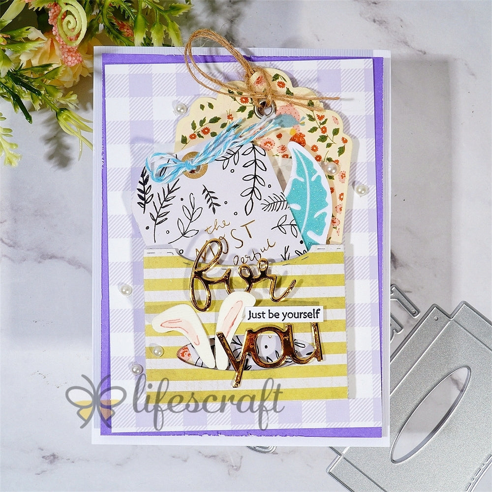 Lifescraft "Love For You" Word With An Envelope Cutting Dies