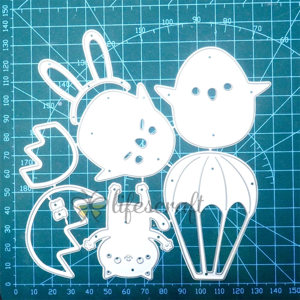 Lifescraft Lovely Chicks With Shell Cutting Dies