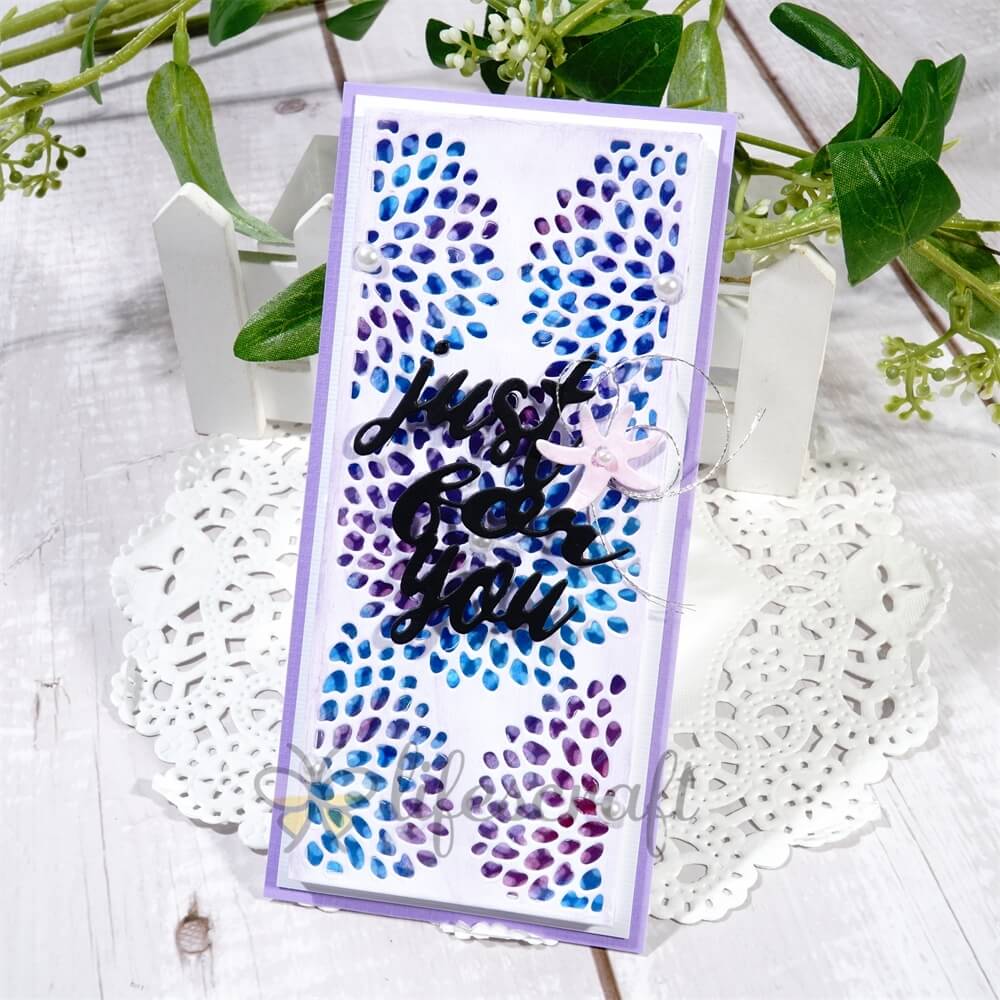 Lifescraft Rainy Drop Background Board Cutting Dies