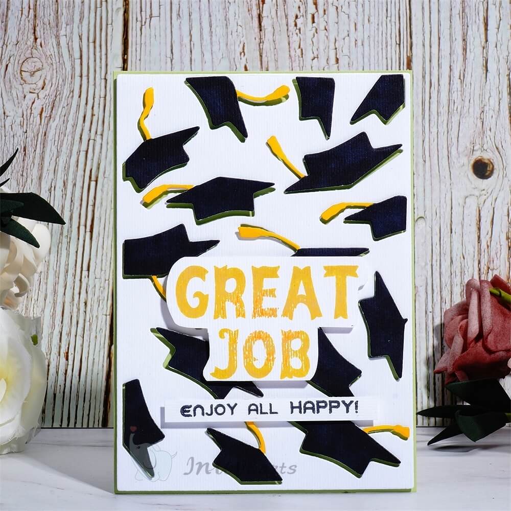 Lifescraft Graduation Cap Background Board Metal Cutting Dies