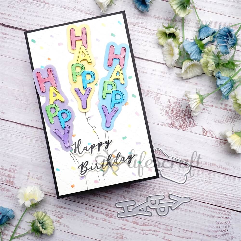 Lifescraft "Happy" Word Cutting Dies