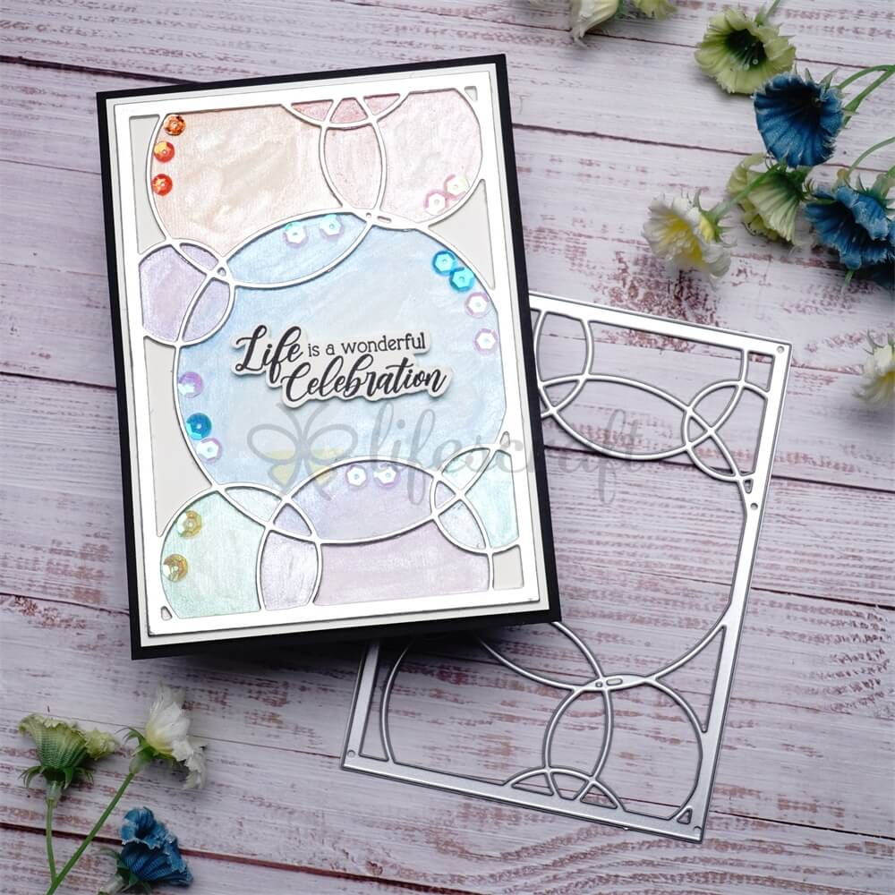 Lifescraft Bubble Background Board Cutting Dies