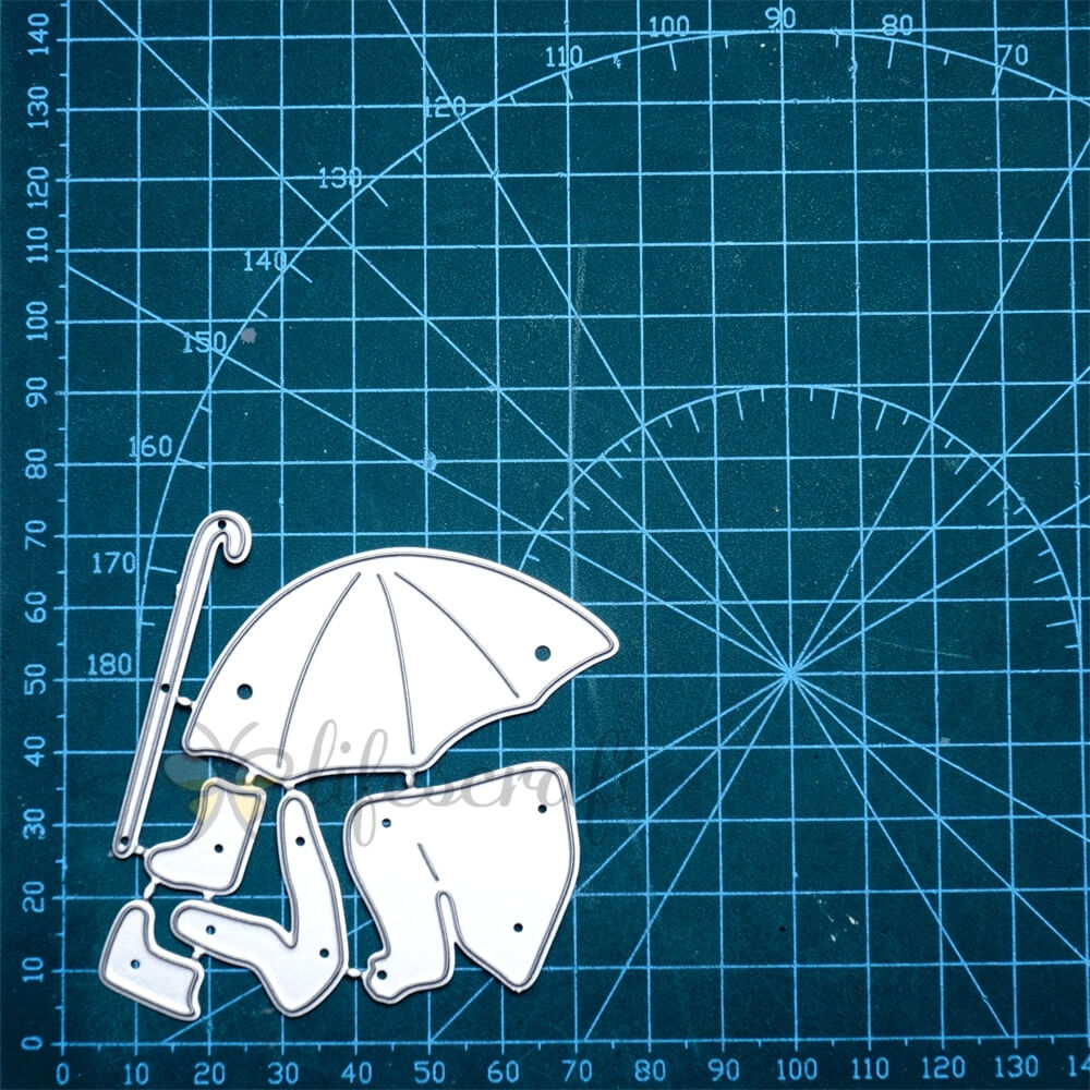 Lifescraft A Girl In a Rainy Day Metal Cutting Dies
