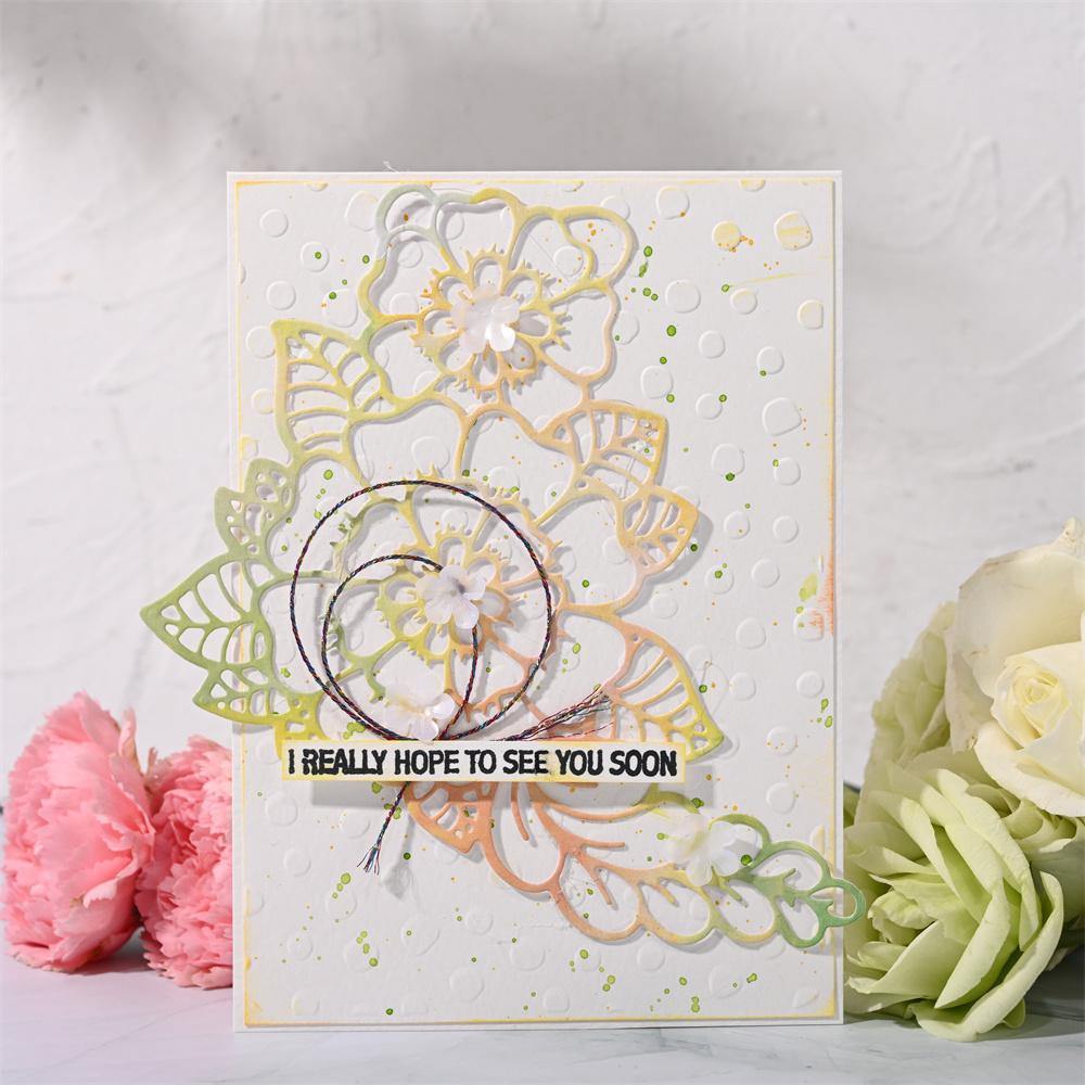 Blooming Flowers Decor Dies - Inlovearts