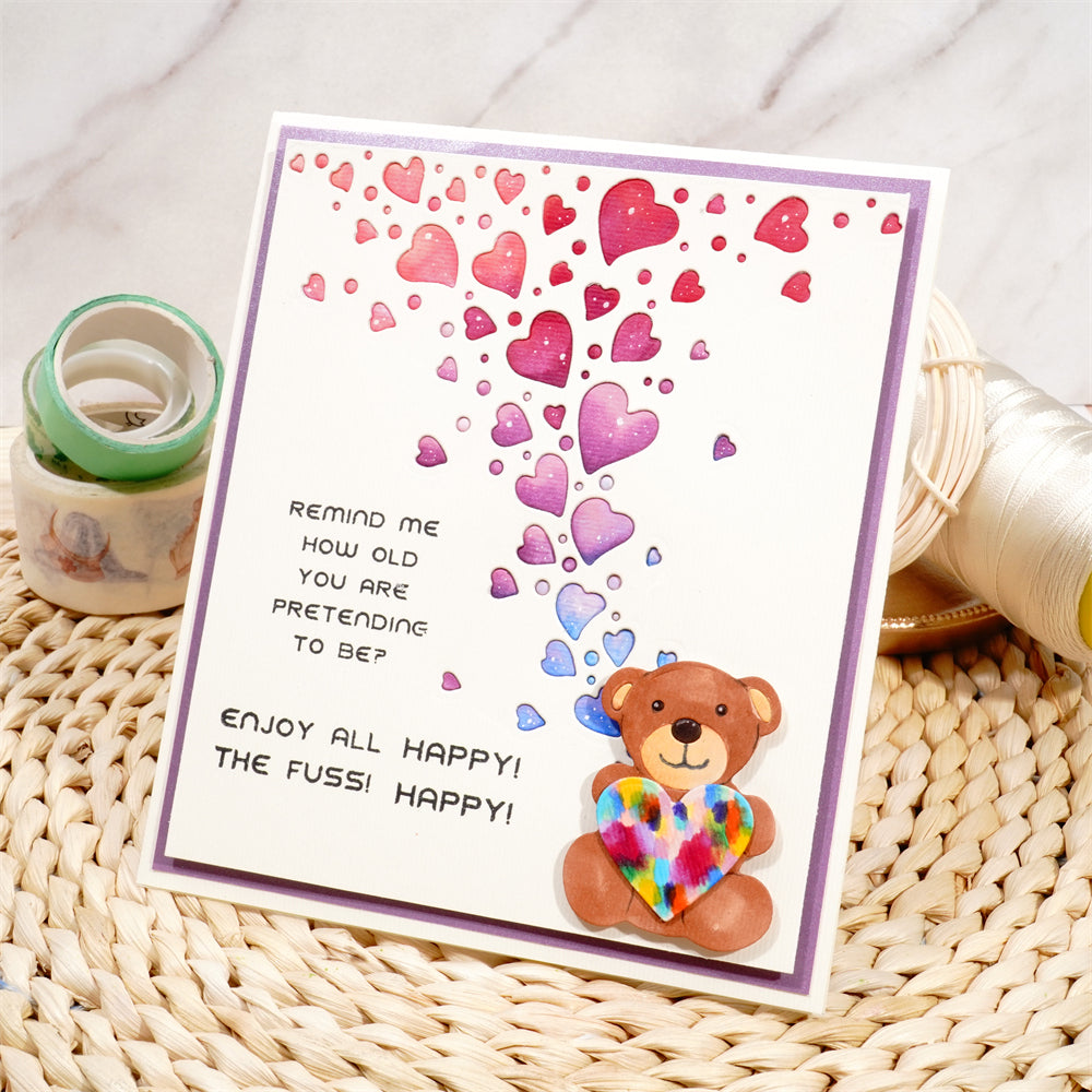 Lifescraft Bubble Love Background Board Cutting Dies