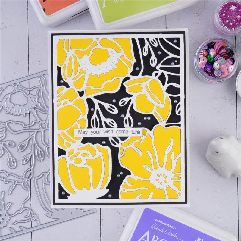 Flower Background Board Dies - Inlovearts