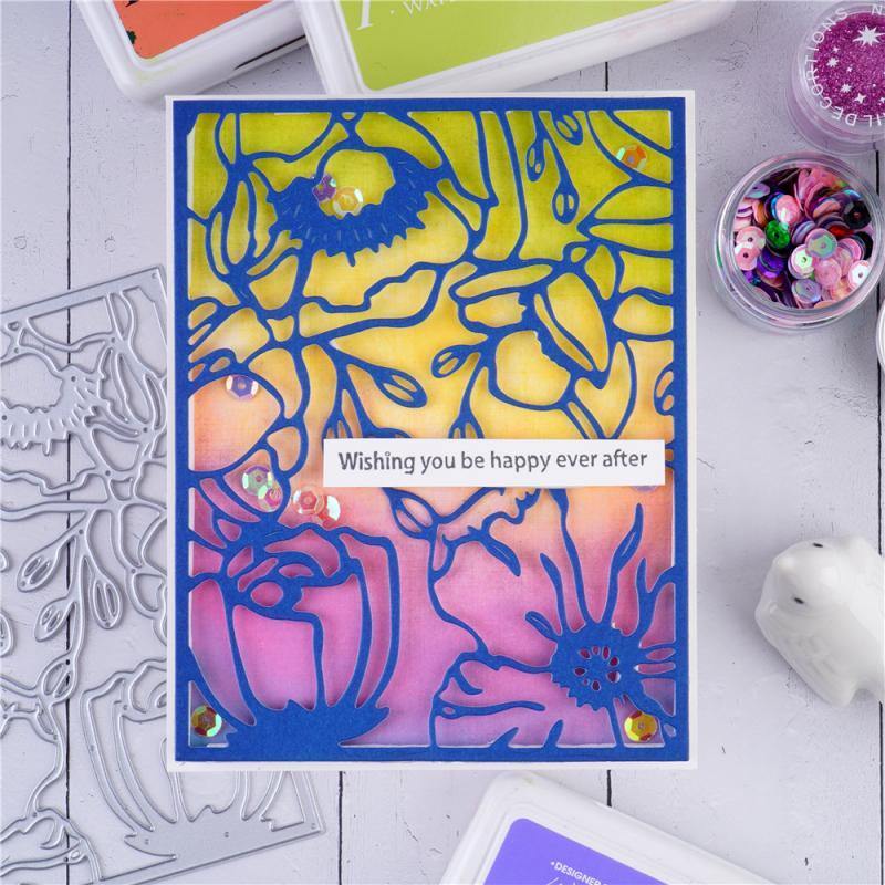 Flower Background Board Dies - Inlovearts